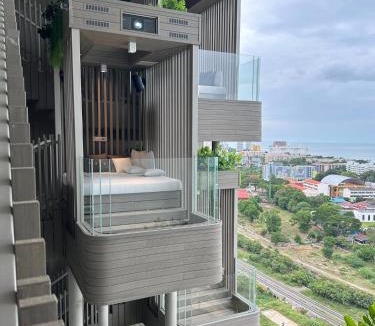 Nong Kae Apartment | Family 2 bedroom apartment with sea and mountain view at Vehha, Hua Hin, 18th floor, hotel service, Vana Nava water park special offer