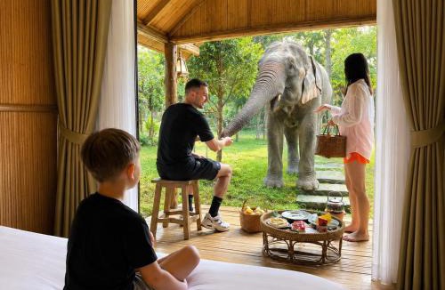 Mae Wang House | 3 Pok Maewang jinxiang Gold elephant park