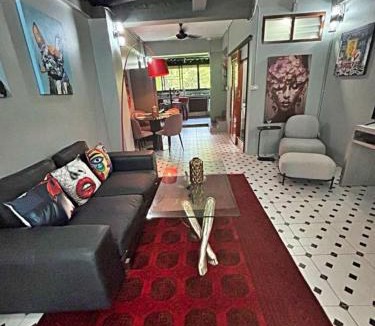 Hai Ya House | 2 bedroom duplex with balconies perfect urban living