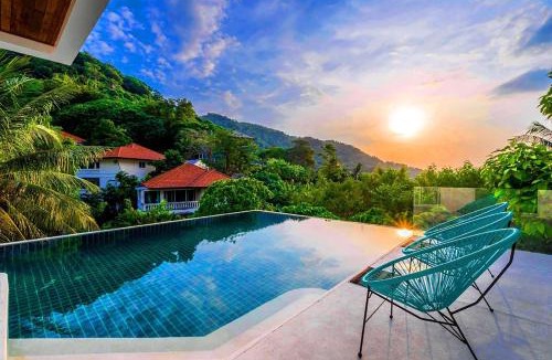 Kata Villa | Villa Beverly Private Infinity Pool with Seaview near Kata Beach