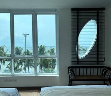 Ban Bang Saen Apartment | Beachfront 70 sqm Sea View Apartment FREE DISNEY PLUS