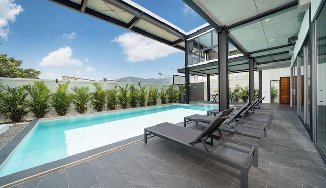 Innovative 12m Eco Pool Villa Sunset 1