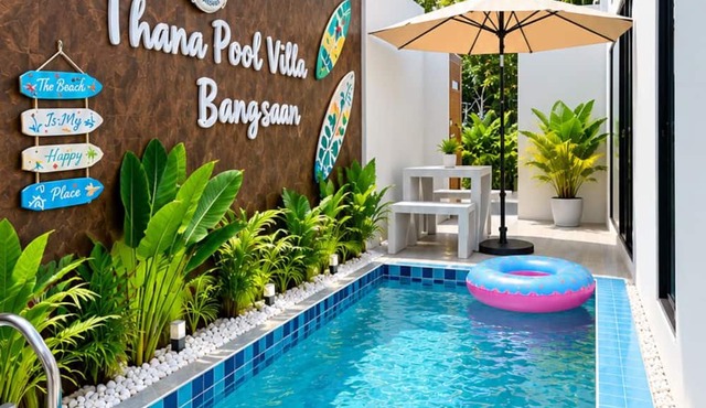 Thana Bangsaen Poolvilla in Tambon Saen Suk
