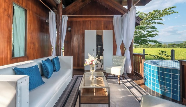 The garden pool villa resort at doisaket