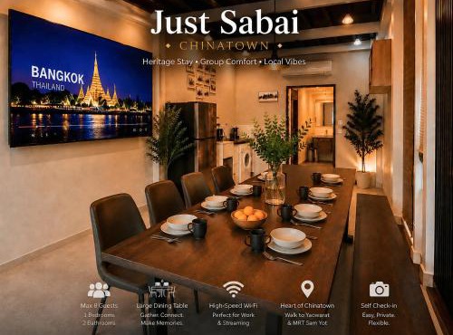 Just Sabai - 3BR Heritage House in Chinatown